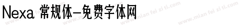 Nexa 常规体字体转换